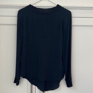 Vince Long Sleeve Silk Shirt